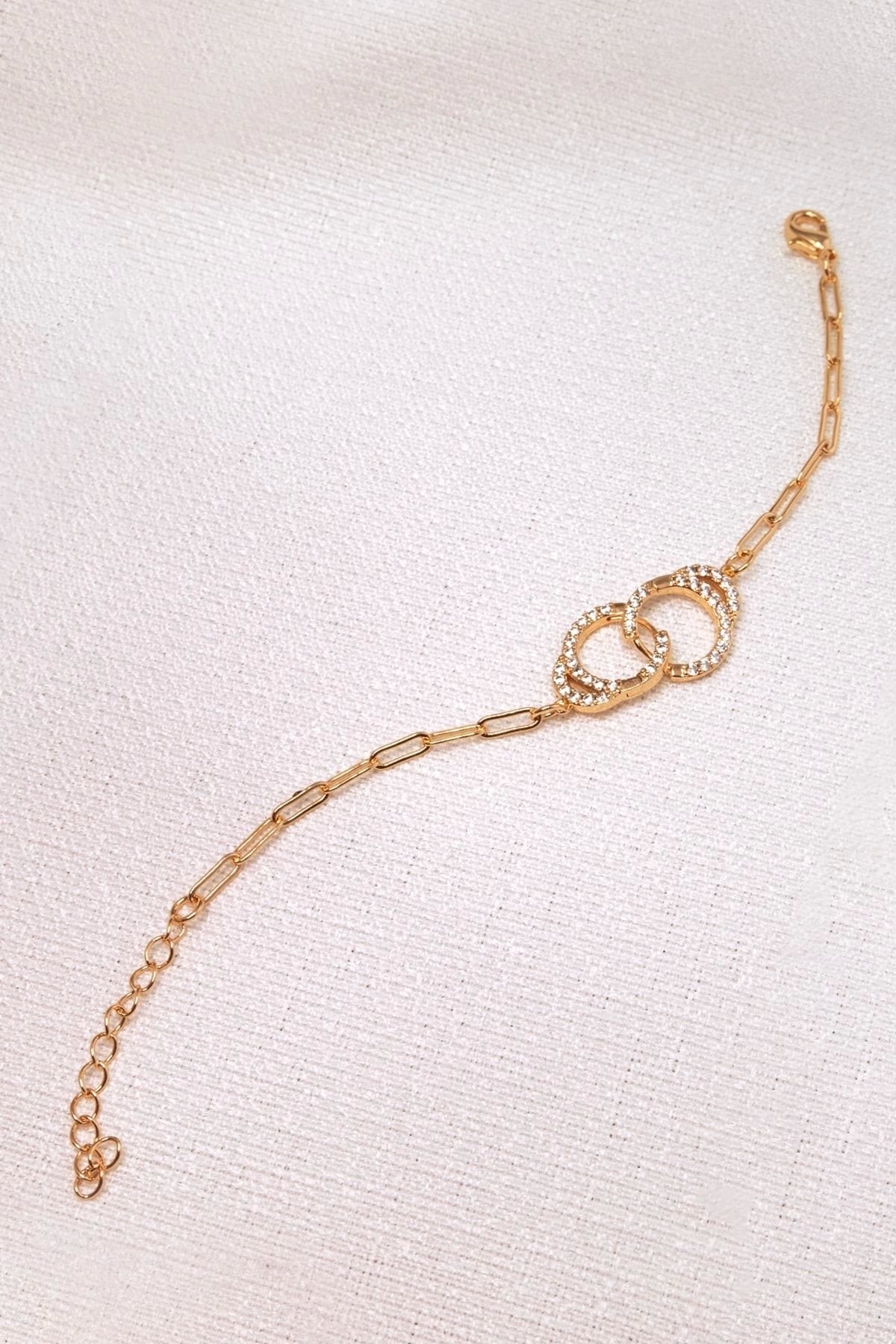 Chain Bracelet with Clamp Stone