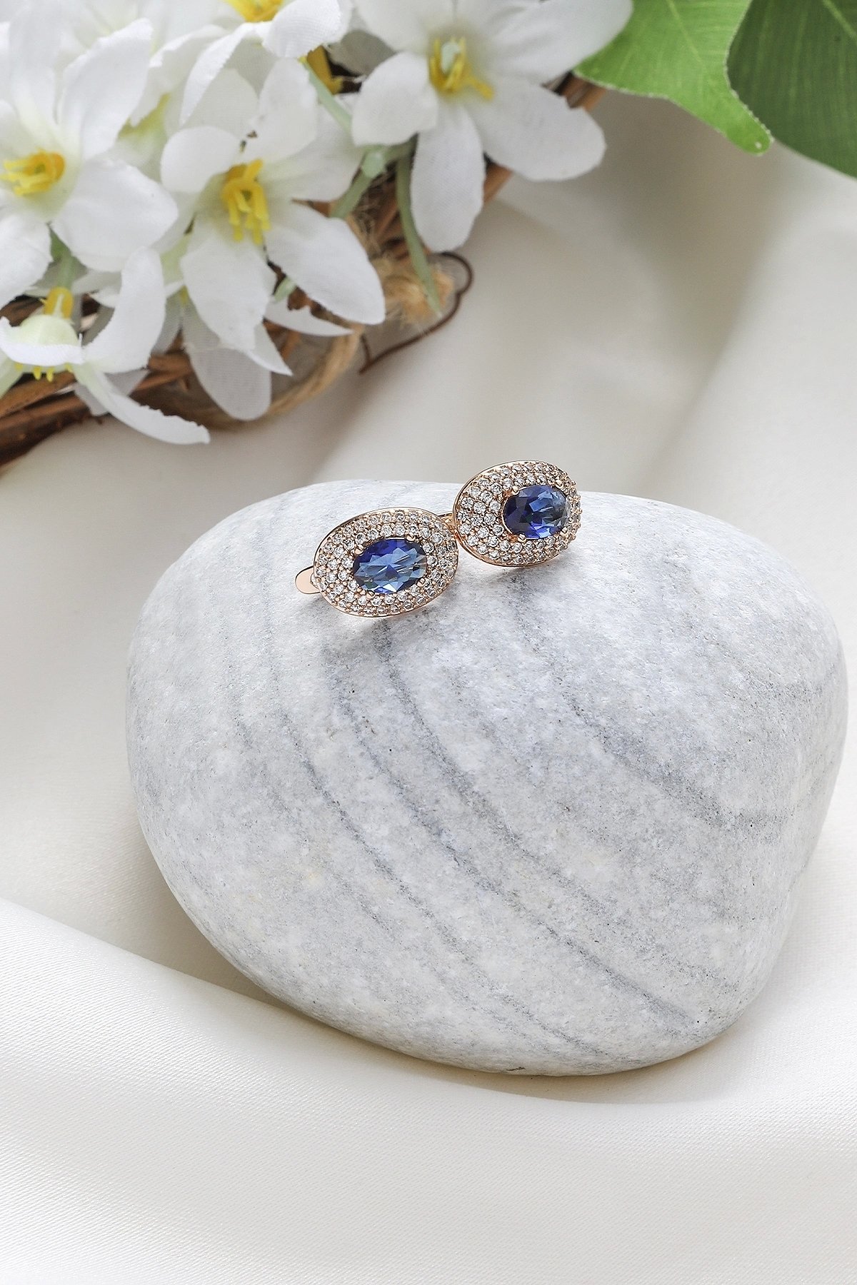 Topaz Stud Earrings