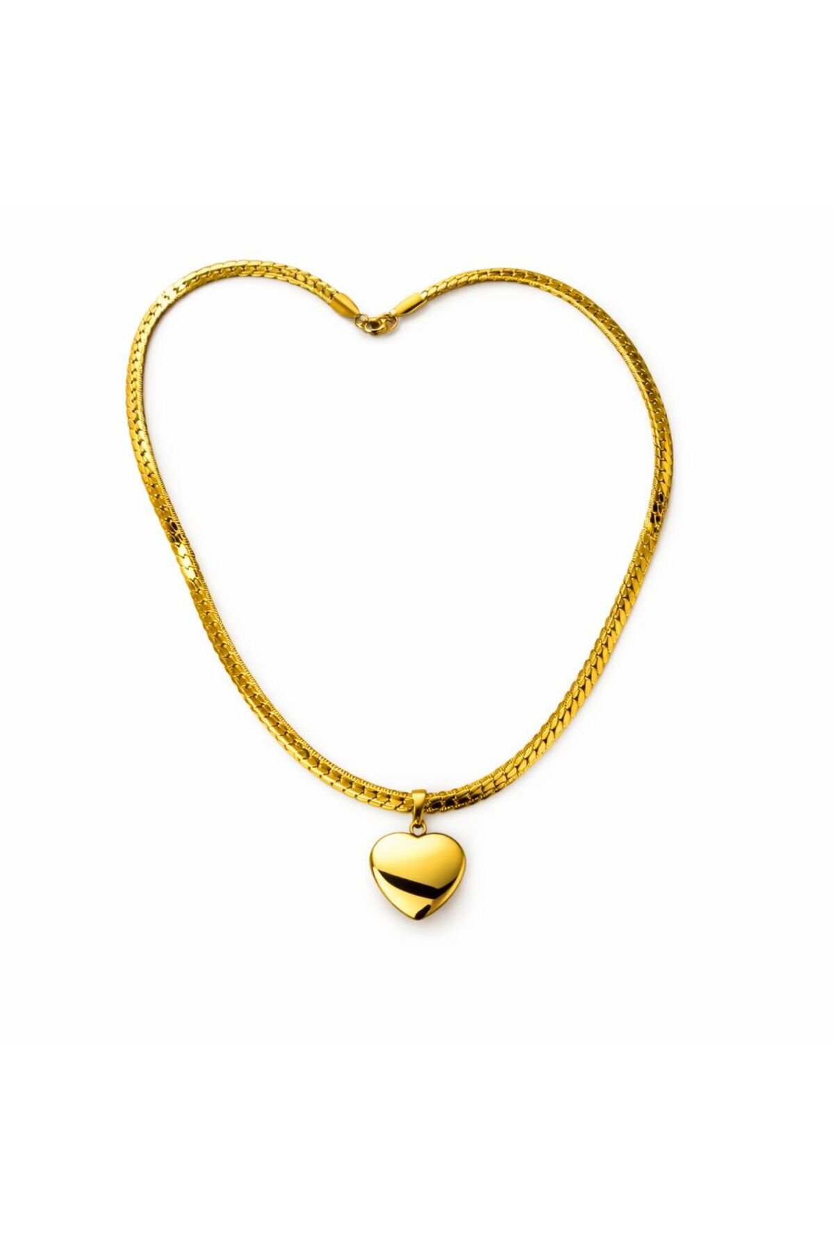 KALPLİ ÇELİK KOLYE