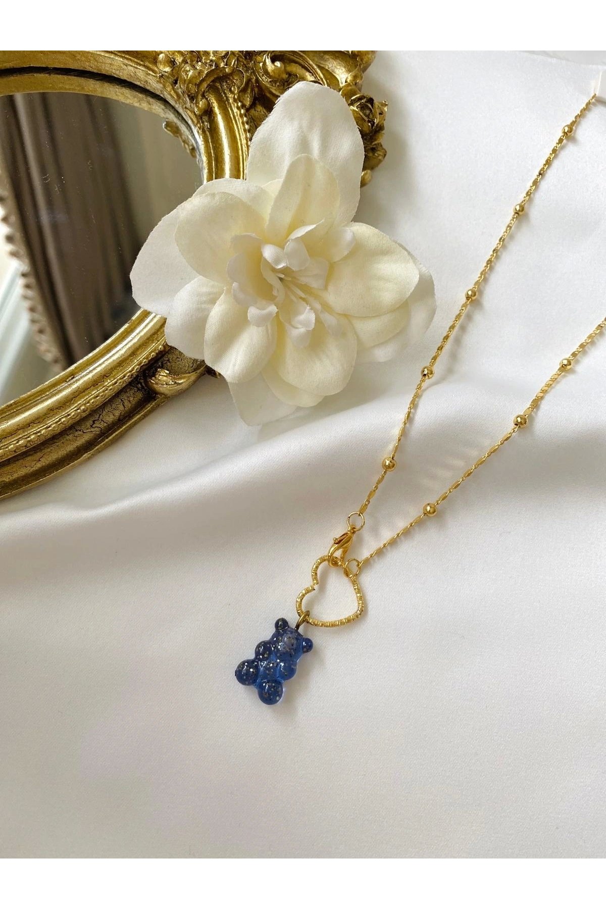 Özel Tasarım Jelibon Kolye Gold Renk