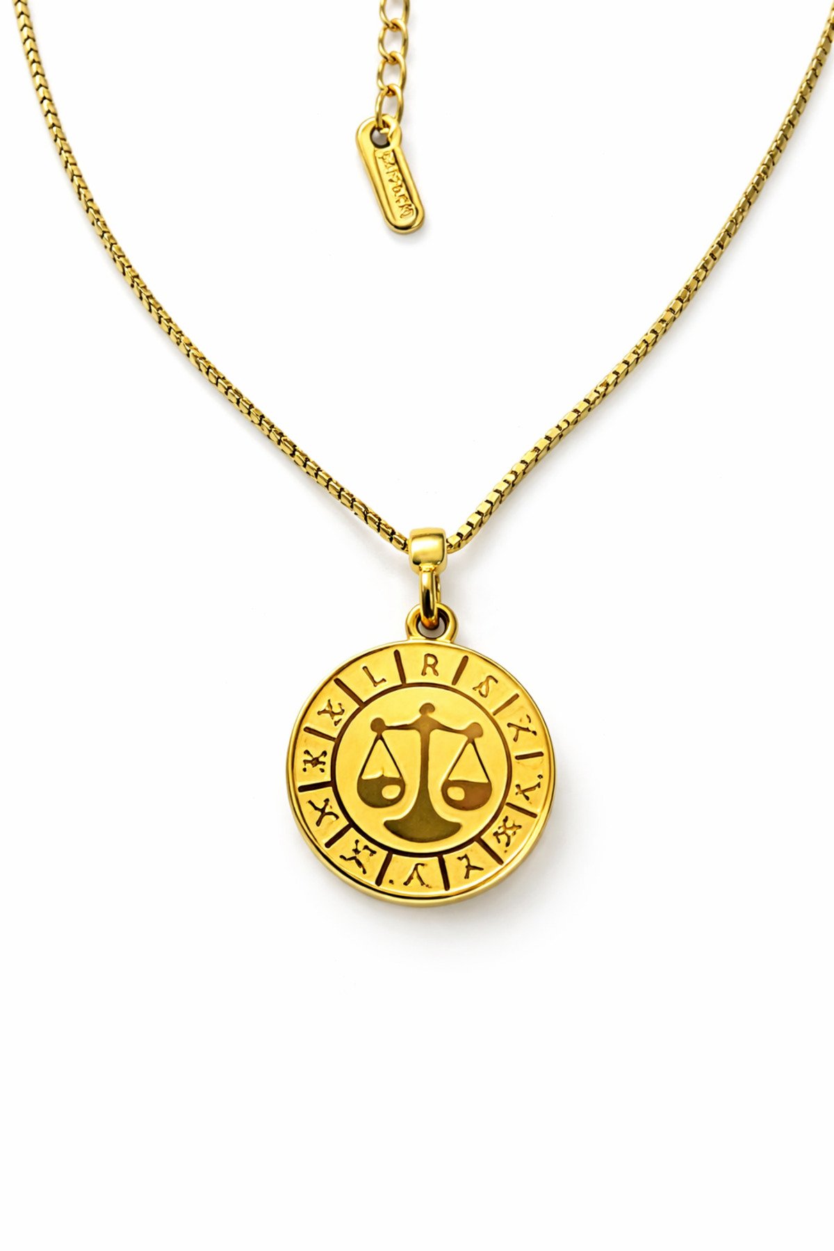 TERAZİ BURCU ÇELİK KOLYE