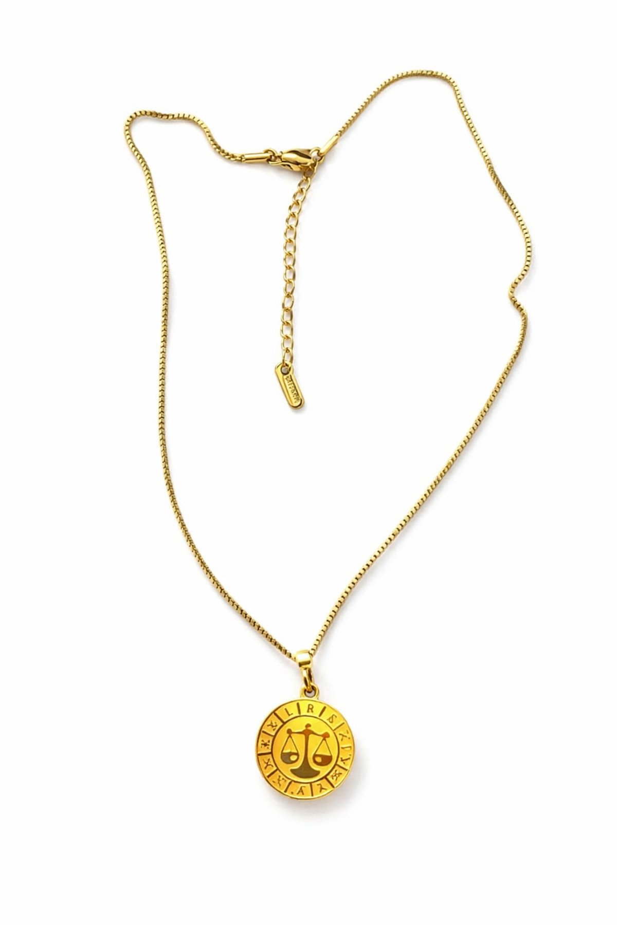 TERAZİ BURCU ÇELİK KOLYE