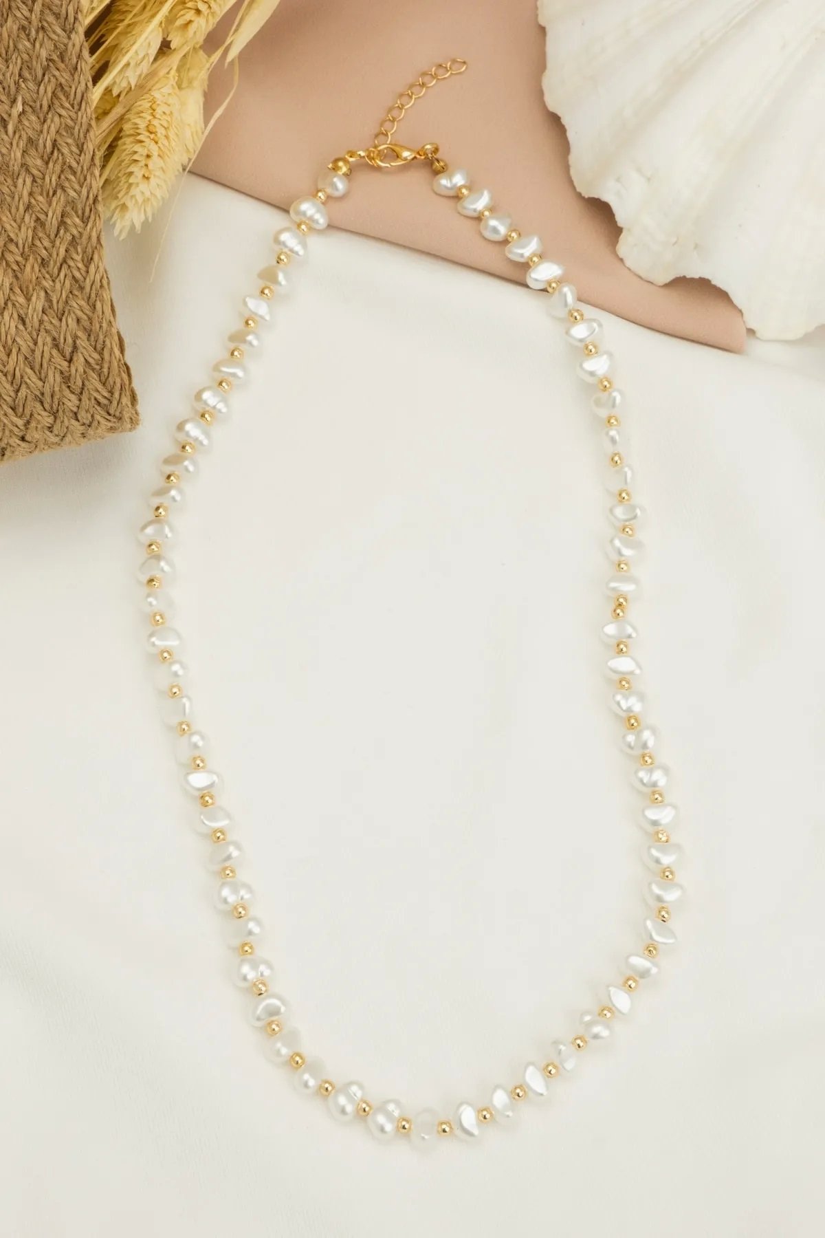 İncili Model Özel Tasarım Kadın Kolye