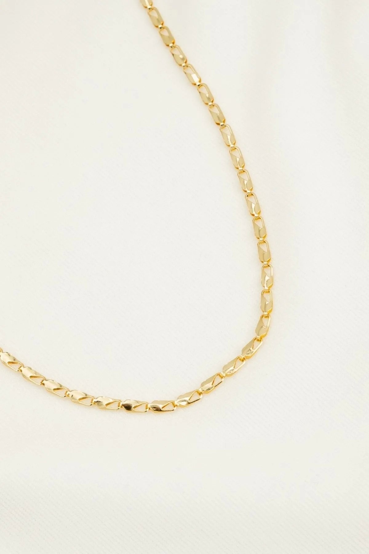Gold Plated Chain Model Women's Necklace