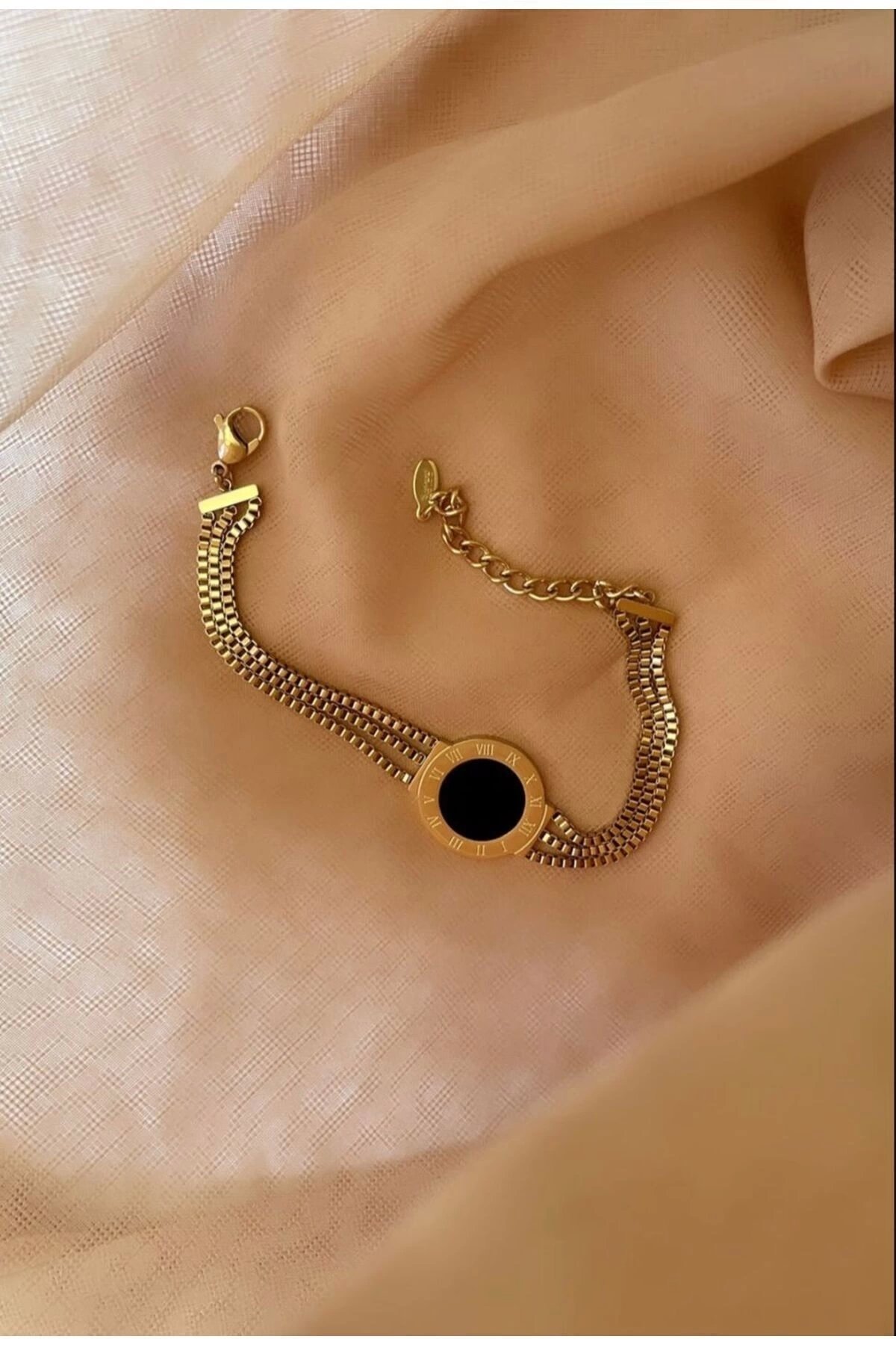 Roma Rakamlı Çelik Bileklik